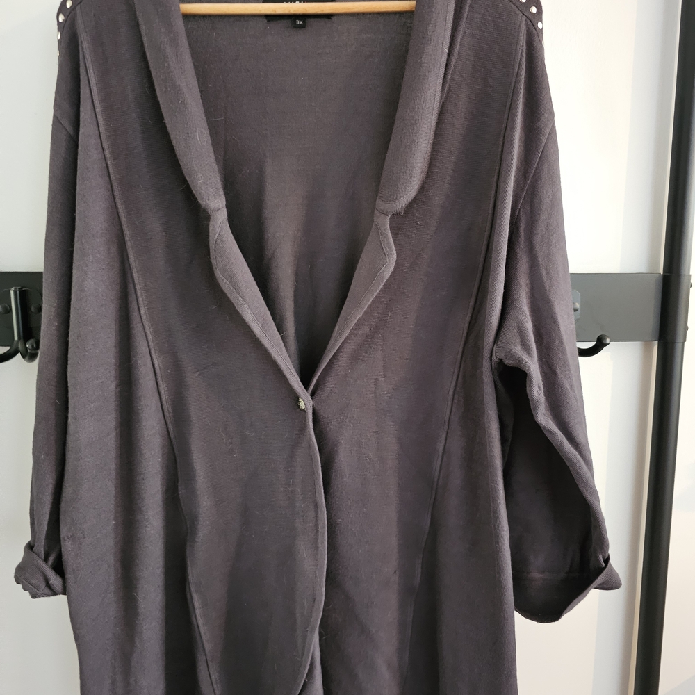 Michel Studio Dark Gray Cardigan